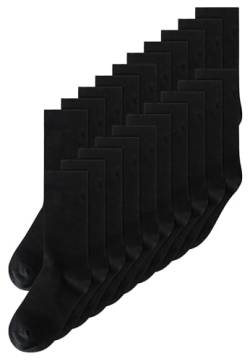 MELAWEAR Socken Multipack Basic (DE/NL/SE/PL, Numerisch, 43, 46, Regular, Regular, Schwarz 20er Pack) von MELAWEAR