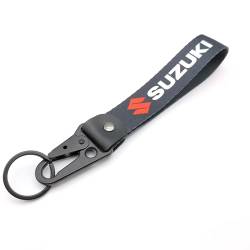 Motorrad Schlüsselanhänger Schlüsselanhänger Tag Label Schlüsselanhänger Auto Zubehör für Suzuki GSXR 600 750 1000 GSX1300R GSF 650 Schwarz, schwarz, Medium von MELD