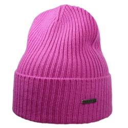 MELEGARI Mütze Beanie Cortina | Wolle und Kaschmir | Made in Italy | Unisex, Dunkelrosa, Taglia unica-XL von MELEGARI