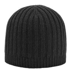 MELEGARI Mütze Beanie Padova | 100% Kaschmir | Made in Italy | Unisex | ohne Umschlag, CMCU24008, Schwarz, CMCU24008 One size von MELEGARI