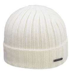 MELEGARI Mütze Beanie Trento | 100% Kaschmir | Made in Italy | Unisex, Weiß, One size von MELEGARI