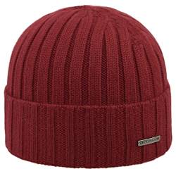 MELEGARI Mütze Beanie Trento | 100% Kaschmir | Made in Italy | Unisex, bordeaux, One size von MELEGARI