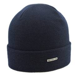 MELEGARI Mütze Beanie Turin | reine Merinowolle Extrafine | Made in Italy, blau, One size von MELEGARI