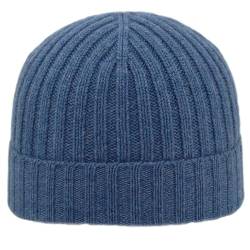 MELEGARI Mütze Beanie Verona | 100% Kaschmir | Made in Italy | Unisex, CMCU24008, Blau, CMCU24008 One size von MELEGARI