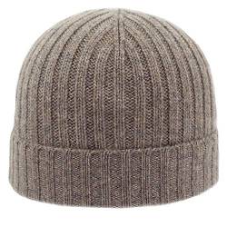 MELEGARI Mütze Beanie Verona | 100% Kaschmir | Made in Italy | Unisex, CMCU24008, Braun, CMCU24008 One size von MELEGARI