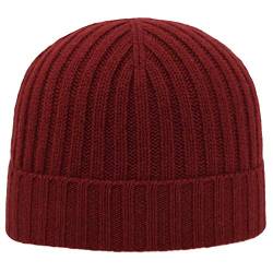 MELEGARI Mütze Beanie Verona | 100% Kaschmir | Made in Italy | Unisex, CMCU24008, Rot, CMCU24008 One size von MELEGARI