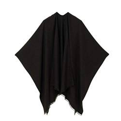 MELIFLUOS DESIGNED IN SPAIN Damen Schal Wrap Poncho Ruana Cape Cardigan Pullover Open Front für Frühling Herbst Winter (PC03-11) von MELIFLUOS DESIGNED IN SPAIN