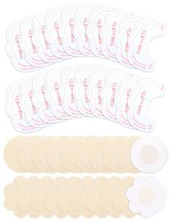 MELLIEX 10 Paar Nipple Cover + 10 Paar Breast Lift Tape, Damen Einweg Unsichtbare Nipple Cover Adhesive Brustwarzenabdeckung Lift-Up Brust Aufkleber von MELLIEX