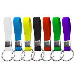 MEMOFYND 7 Stück Identifikations-Schlüsselanhängerringe, Silikonarmbänder, Handgelenks-Schlüsselanhänger, Auto-Schlüsselanhänger-Anhänger für Männer und Frauen (7 Farben) von MEMOFYND