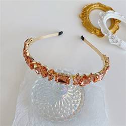 Frauen-Strass-Stirnband, voller Kristall-Kopfband, breitkrempiges Stirnband, Schwammspitze, Diamant-Haarschmuck (Farbe: D, Größe: 13 cm x 15 cm) (Color : C, Size : 13cm*15cm) von MENTAM