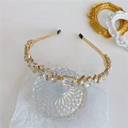 Frauen-Strass-Stirnband, voller Kristall-Kopfband, breitkrempiges Stirnband, Schwammspitze, Diamant-Haarschmuck (Farbe: D, Größe: 13 cm x 15 cm) (Color : E, Size : 13cm*15cm) von MENTAM