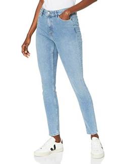 MERAKI Damen Skinny Jeans mit Hohem Bund, Dunkles Marineblau, 26W / 32L von MERAKI