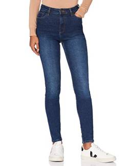 MERAKI Damen Skinny Jeans mit Hohem Bund, Indigo, 28W / 32L von MERAKI