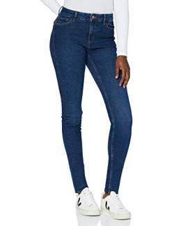 MERAKI Damen Skinny Jeans mit Mittlerem Bund, Indigo, 28W / 32L von MERAKI