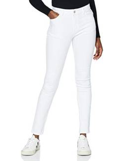 MERAKI Damen Skinny Jeans mit Mittlerem Bund, Weiß, 34W / 32L von MERAKI