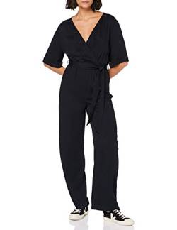 MERAKI Damen Wickel-Jumpsuit, Schwarz, 34 von MERAKI