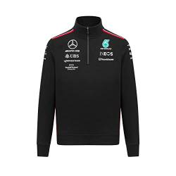 MERCEDES AMG PETRONAS Formula One Team - 2023 Team-Sweatshirt mit 1/4-Reißverschluss - Schwarz - Männer - Größe: L von MERCEDES AMG PETRONAS