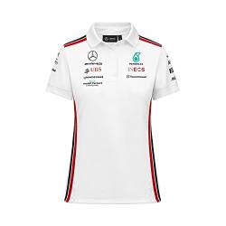 MERCEDES AMG PETRONAS Formula One Team - Team-Poloshirt für Damen 2023 - Weiß - Größe: S von MERCEDES AMG PETRONAS