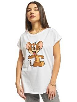 MERCHCODE Damen Ladies Tom & Jerry Mouse Tee M White von MERCHCODE