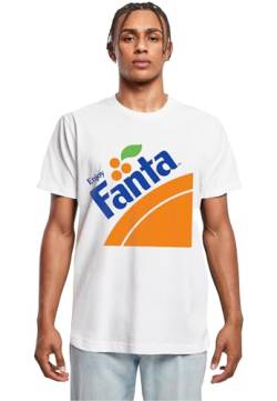 MERCHCODE Herren Fanta Logo Tee 4XL White von MERCHCODE