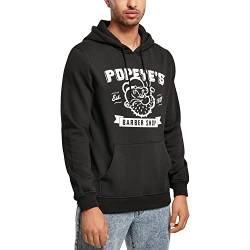 MERCHCODE Herren Popeye Barber Shop Hoody XXL Black von MERCHCODE