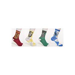 Merchcode Unisex MC1005-Harry Potter Team 4-Pack Socken, Multicolor, 39-42 von MERCHCODE