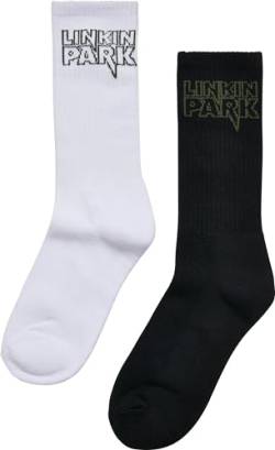 Merchcode Unisex MC610-Linkin Park 2-Pack Socken, Black/White, 35-38 von MERCHCODE