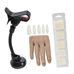 Generic Nagel Übungstraining Hand Biegbare Maniküre Hand Display Requisiten Nägel von MERIGLARE