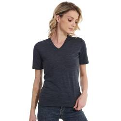 MERINNOVATION Merinowolle T-Shirt Damen Wandern und Outdoor Atmungsaktiv und Geruchsneutral Merino Unterwäsche Base Layer + Merinowolle Socks von MERINNOVATION