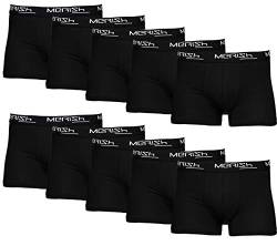 MERISH Boxershorts Herren 10er Pack / 15er Pack S-5XL Unterwäsche Unterhosen Männer Men Retroshorts 415 (410b 10er Set Schwarz, l) von MERISH