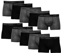 MERISH Boxershorts Herren 10er Pack / 15er Pack S-5XL Unterwäsche Unterhosen Männer Men Retroshorts 415 (410e 10er Set Mehrfarbig, 4X_l) von MERISH