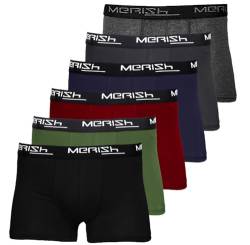 MERISH Boxershorts Herren 8er/12er Pack S-5XL Unterwäsche Unterhosen Männer Men Retroshorts New (3XL, 206g 6er Set Mehrfarbig) von MERISH