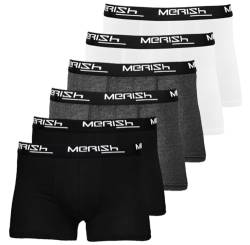 MERISH Boxershorts Herren 8er/12er Pack S-5XL Unterwäsche Unterhosen Männer Men Retroshorts New (5XL, 206a 6er Set Mehrfarbig) von MERISH