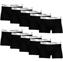 MERISH Boxershorts Herren 8er/12er Pack S-5XL Unterwäsche Unterhosen Männer Men Retroshorts New (L, 410h 10er Set Schwarz-Weiß) von MERISH