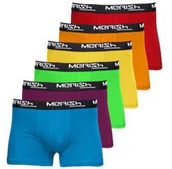 MERISH Boxershorts Herren 8er/12er Pack S-5XL Unterwäsche Unterhosen Männer Men Retroshorts New (S, 206f 6er Set Bunt) von MERISH