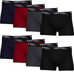 MERISH Boxershorts Herren 8er Pack S-5XL Unterwäsche Unterhosen Männer Men (4XL, 216b 8er Set Mehrfarbig) von MERISH