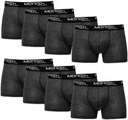 MERISH Boxershorts Herren 8er Pack S-5XL Unterwäsche Unterhosen Männer Men (4XL, 216g 8er Set Mehrfarbig) von MERISH