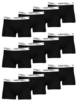 MERISH Boxershorts Men Herren 12er Pack Unterwäsche Unterhosen Männer Retroshorts (L, 213h 12er Set Schwarz-Weiß) von MERISH