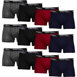 MERISH Boxershorts Men Herren 12er Pack Unterwäsche Unterhosen Männer Retroshorts 218 (XXL, 218d 12er Set Mehrfarbig) von MERISH