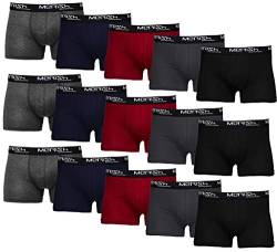 MERISH Boxershorts Men Herren 15er Pack Unterwäsche Unterhosen Männer Retroshorts 415 (L, 415b 15er Set Mehrfarbig) von MERISH