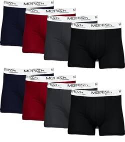 MERISH Boxershorts Men Herren 8er Pack Unterwäsche Unterhosen Männer Retroshorts 216 (S, 216c 8er Set Mehrfarbig) von MERISH
