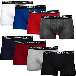 MERISH Boxershorts Men Herren 8er Pack Unterwäsche Unterhosen Männer Retroshorts 216d L von MERISH