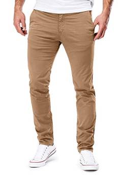 MERISH Chino Herren Slim fit Chinohose Stretch Designer Hose Neu 401 (29-32, 401-1 Braun) von MERISH