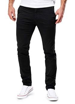 MERISH Chino Herren Slim fit Chinohose Stretch Designer Hose Neu 401 (32-30, 401-1 Schwarz) von MERISH