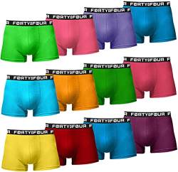MERISH | FortyFour Boxershorts Herren 12er Pack S-7XL Unterwäsche Unterhosen Männer Men Retroshorts (5XL, 713d 12er Set Bunt) von MERISH