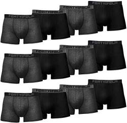 MERISH | FortyFour Boxershorts Herren 12er Pack S-7XL Unterwäsche Unterhosen Männer Men Retroshorts (L, 713e 12er Set Mehrfarbig) von MERISH