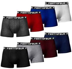 MERISH | FortyFour Boxershorts Herren 8er Pack S-7XL Unterwäsche Unterhosen Männer Men Retroshorts (L, 716d 8er Set Mehrfarbig) von MERISH