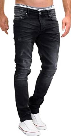 MERISH Jeans Herren Destroyed Hose Jeanshose Männer Slim Fit Stretch Denim 2081-1001 (32-34, 505-2 Anthrazit) von MERISH
