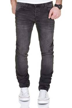 MERISH Jeans Herren Destroyed Hose Jeanshose Männer Slim Fit Stretch Denim 2081-1001 (40-34, 1001 Anthrazit) von MERISH