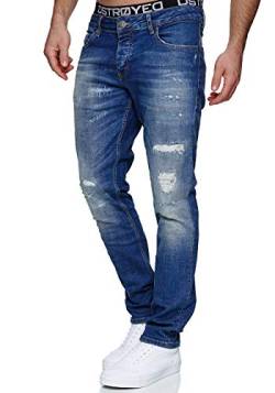 MERISH Jeans Herren Slim Fit Jeanshose Stretch Denim Designer Hose 1507(33W / 30L, 1507 Denim) von MERISH